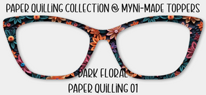 Dark Floral Paper Quilling 01