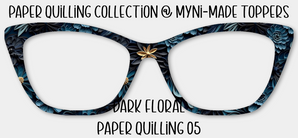 Dark Floral Paper Quilling 05