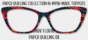 Dark Floral Paper Quilling 08