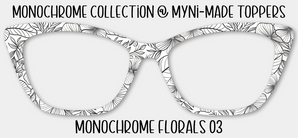 Monochrome Florals 03