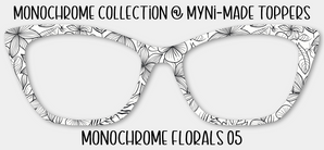 Monochrome Florals 05
