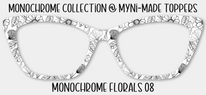 Monochrome Florals 08