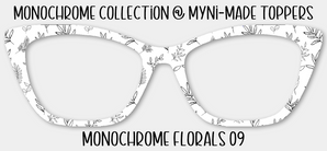 Monochrome Florals 09