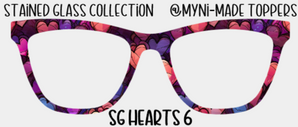 Stained Glass Hearts 6